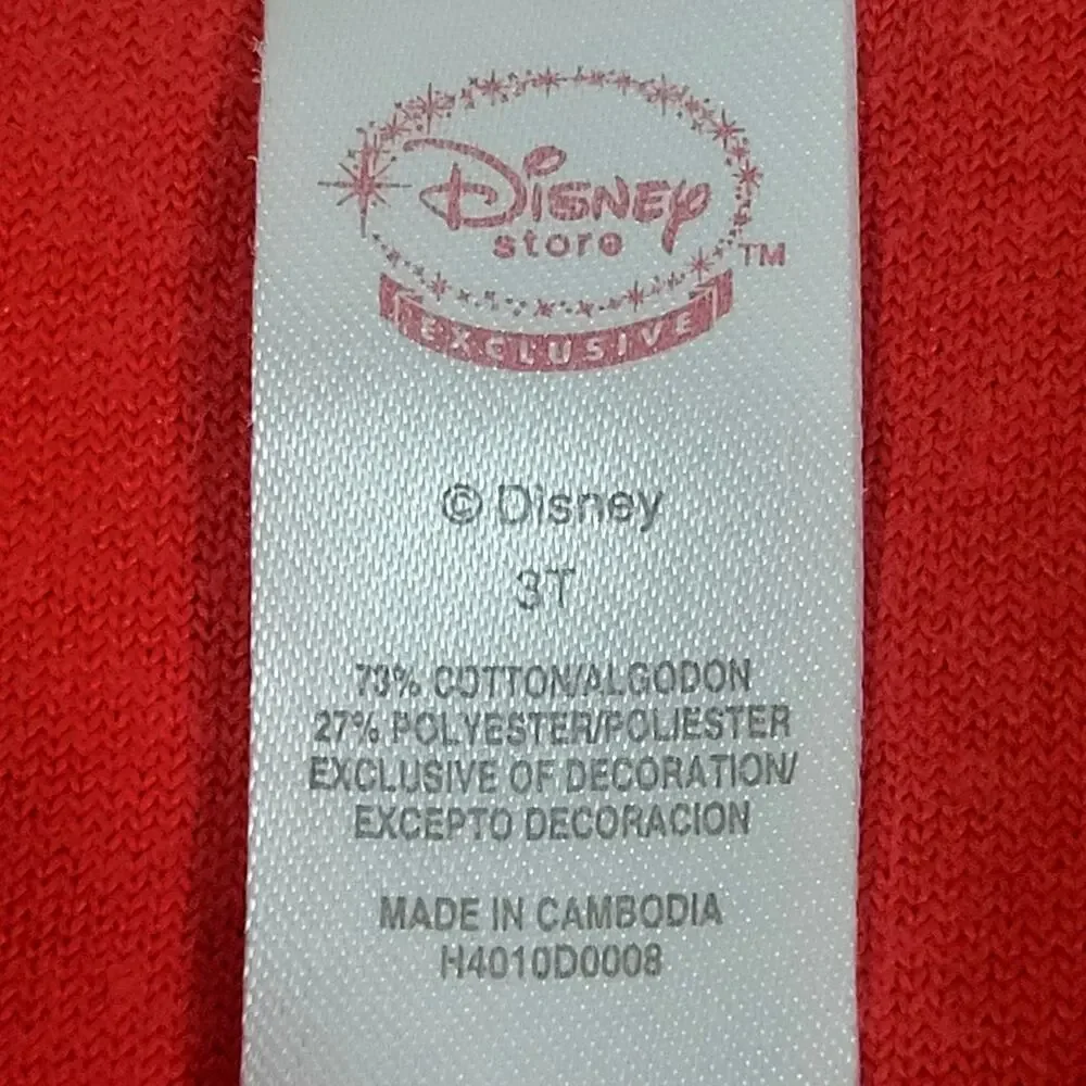 Disney Minnie Mouse and Daisy Red Hooded Dress Toddler Size‎ 3T
